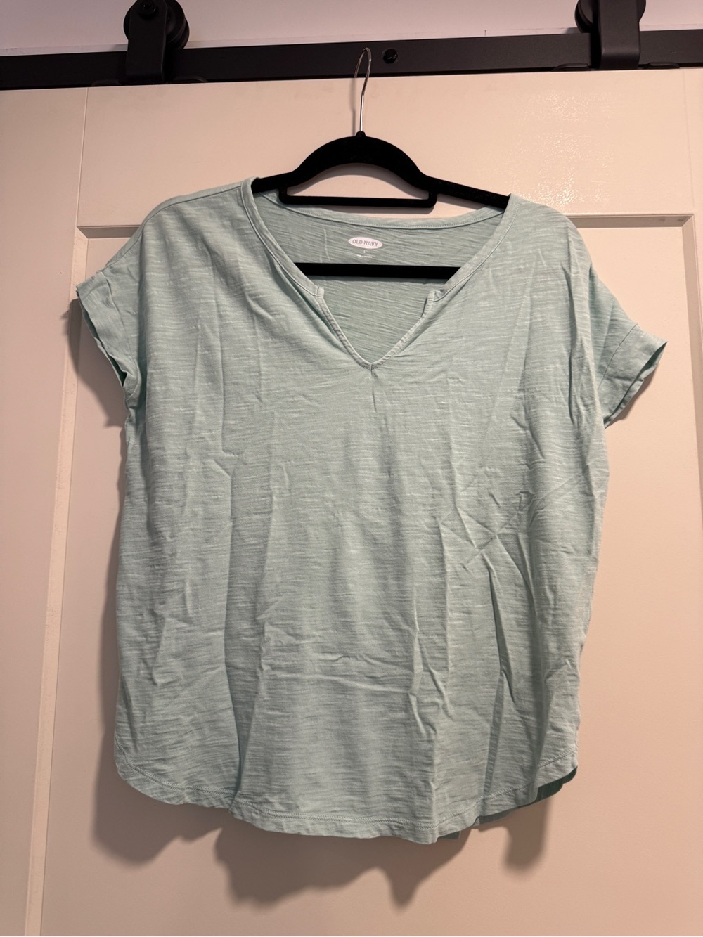 Old Navy Mint Green V-Neck Short Sleeve Tee